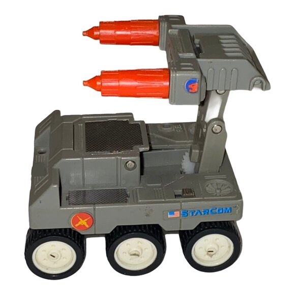 Vintage 1986 Starcom Six-Wheeled Tank Vehicle Toy With Red Missiles By Coleco - Picture 12 of 12